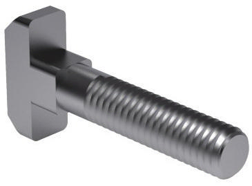 T-head bolt with square neck DIN 186 B Stainless steel A4