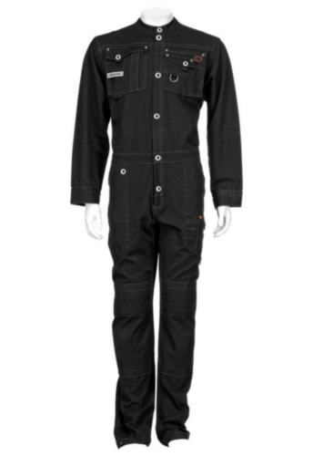 Triffic Coverall Storm Press stud overalls Black 48