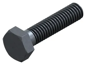 DIN 933 Fully Threaded Metric Hexagon Head Bolt, Plain, Class 8.8