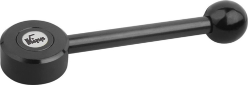 KIPP Tension levers, flat, 0 degrees, internal thread Steel 5.8/plastic Black oxide