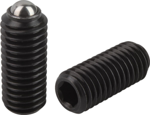 Spring plungers with hexagon socket and ball standard spring force