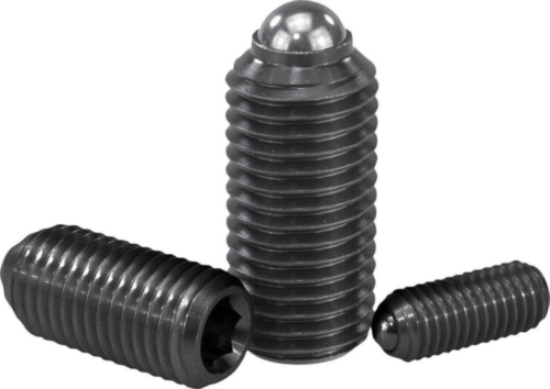 Spring plungers with hexagon socket and ball, strong spring force