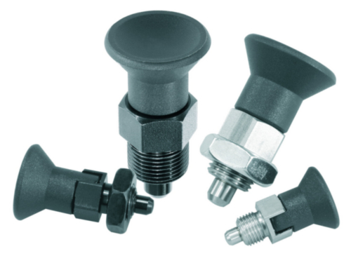 Indexing plungers, short, lockout type, without locknut