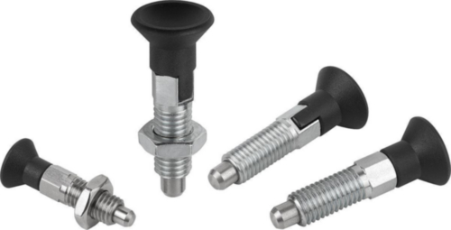 Indexing plungers, lockout type, without locknut