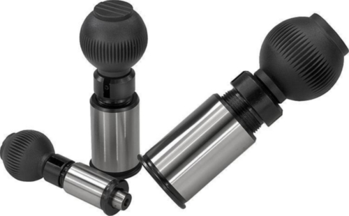 Precision indexing plungers with tapered pin, lockable