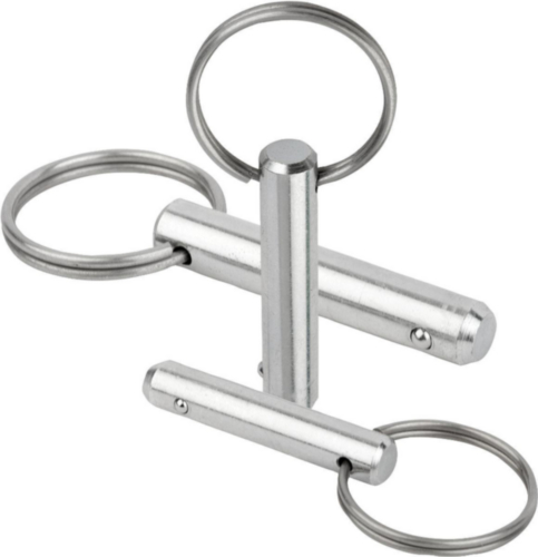 Locking pins with key ring