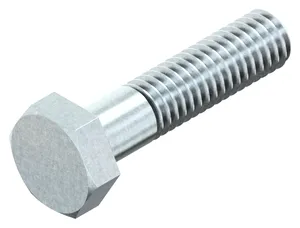 DIN 931 Partially Threaded Metric Hexagon Head Bolt, Zinc Plated, Class 8.8