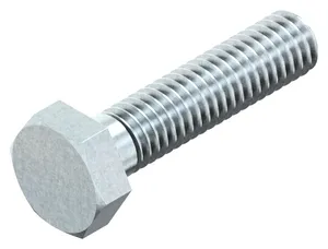 Hexagon head screw ISO 4017 / DIN 933 Steel Zinc plated 8.8