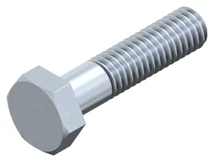 Hexagon head bolt DIN 931 Steel Zinc flake Cr<sup>6+</sup>free - ISO 10683 flZnnc 8.8