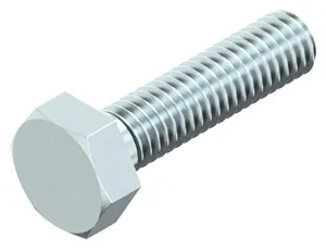 Slotted hexagon head screw DIN ≈933 Steel Zinc plated 8.8