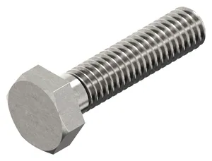 DIN 961 Fully Threaded Metric Fine Hexagon Head Screw, Zinc Plated Yellow Chromated, Class 8.8