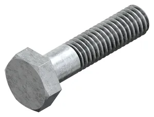 Hexagon head bolt ISO metric thread DIN 931 Steel Hot dip galvanized 8.8