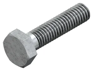 Hexagon head screw ISO metric thread DIN 933 Steel Hot dip galvanized 8.8