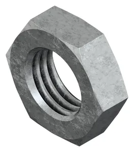 Hexagon thin nut DIN 439 2 Steel Hot dip galvanized 04 oversized