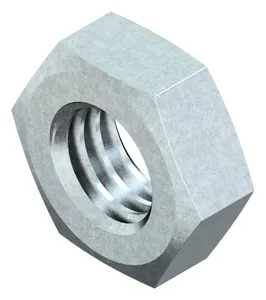 Hexagon thin nut DIN 936 Steel Zinc plated 17H