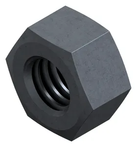 Hexagon nut H=1xD ISO 4033 Steel Plain 12