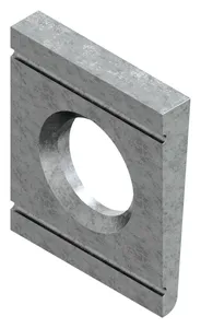 Arandela cuadrada para fijacciones en U DIN 6918 Acero 295-350 HV10 Galvanizado caliente