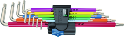 Wera Inbussleutel 3967/9 TX SXL Multicolour HF Roestvrij 1 3967/9 TX S XL HF 1 9 stuks