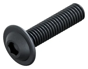 Hexagon socket button head screw with flange ISO 7380-2 Steel Plain 010.9