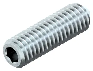 Hexagon socket set screw with cone point DIN 914 Steel Zinc plated 45H