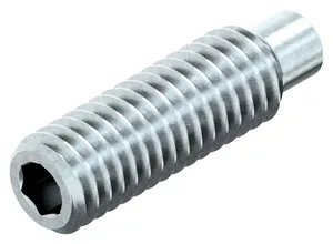 Hexagon socket set screw with dog point DIN 915 Steel Zinc plated 45H