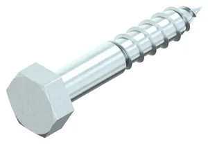 Hexagon head wood screw DIN 571 Steel Zinc plated