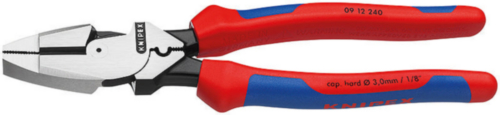 Alicate Knipex para eletricista em multi-componente Ponta reta preta Atramentizada 240mm