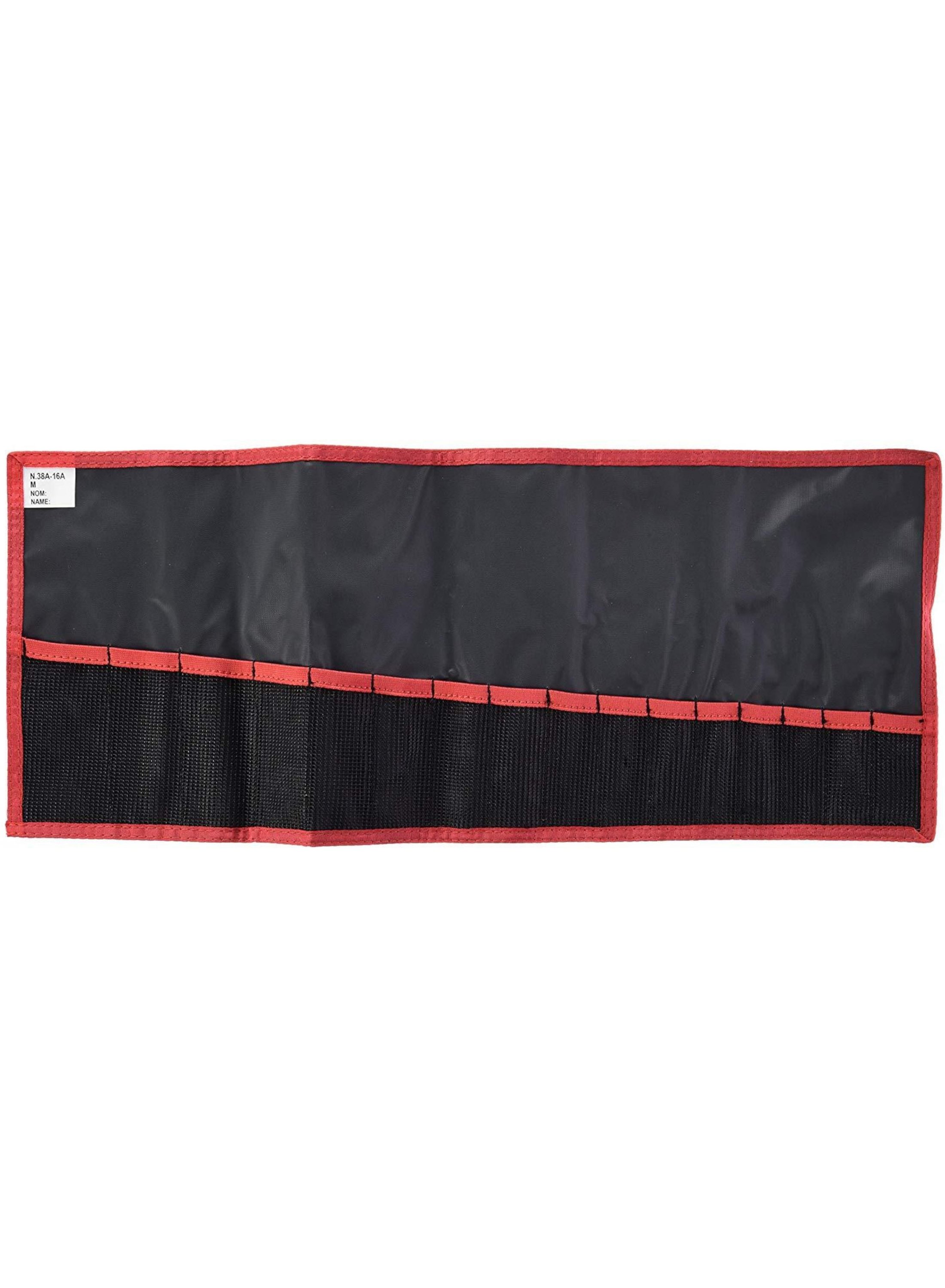 Borsa a rotolo Facom con 17 tasche in nylon nero/rosso