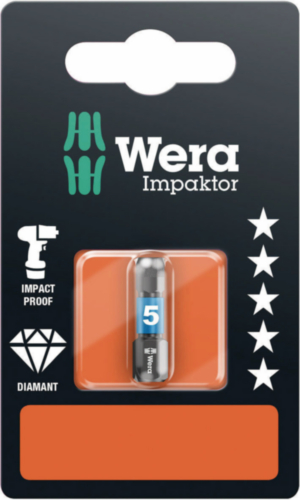 Wera 840/1 IMP DC SB Bit udarowy Hex-Plus 5mm 1/4” Hex 25mm