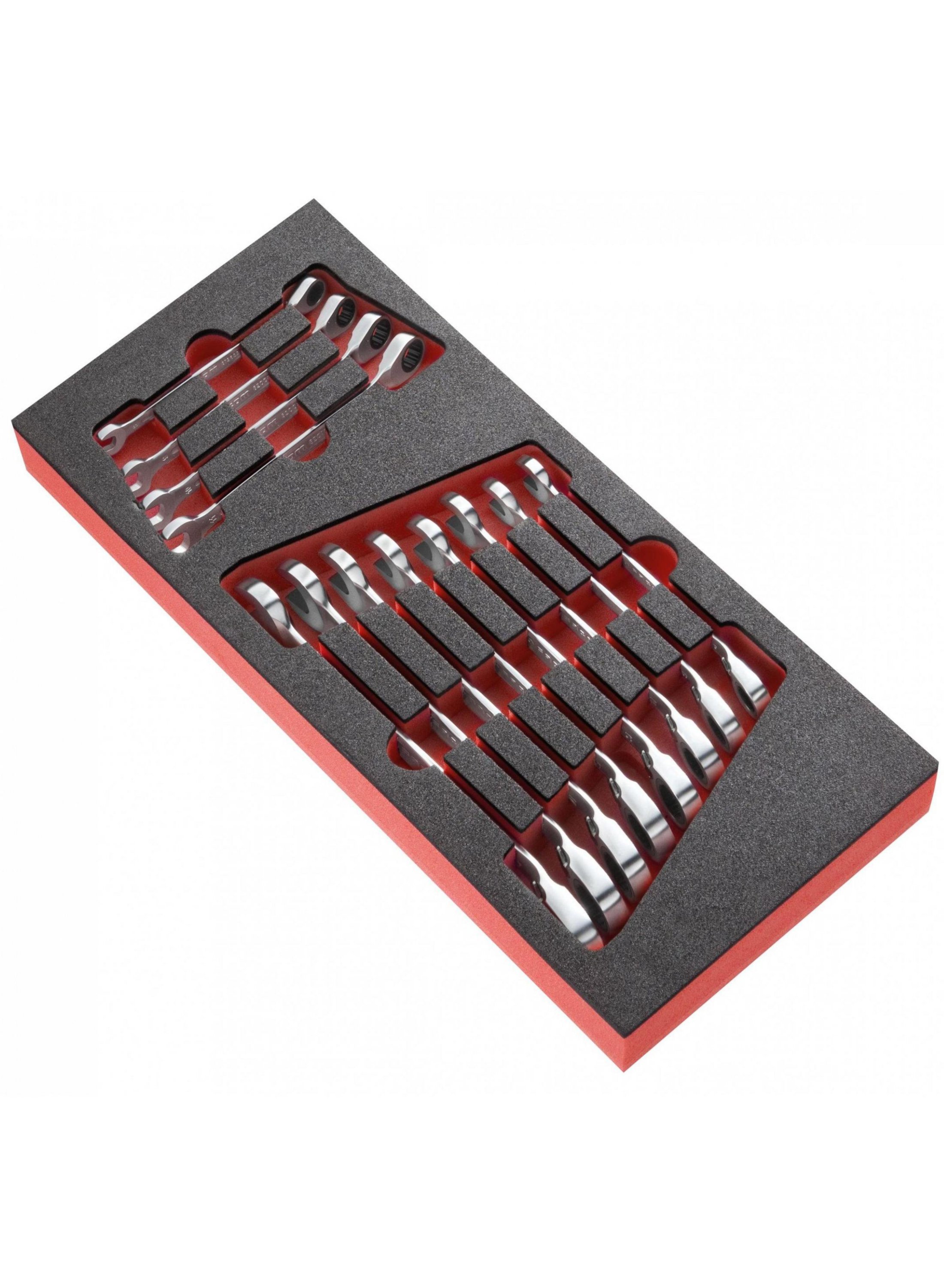 Facom Tool Tray pour MODM.467BJ12PB Jeu de clés mixtes à cliquet Mousse Noir/Rouge