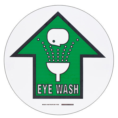 Brady Floor sign EYE WASH WITH SYMBOL