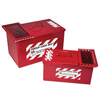 Brady Storage lock box L RED