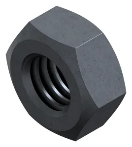 Hexagon nut turned MF left hand thread DIN 934 Free-cutting steel Plain |6| left hand thread