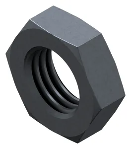 Écrou hexagonal bas MF, filetage à gauche DIN 439 2 Acier Brut 04 M12X1,00 (≠DIN) (LH)