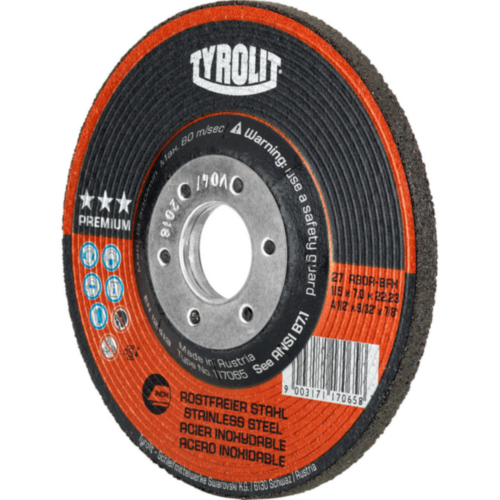 Tyrolit Disque de meulage 117070 125X7,0X22,2