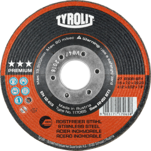 Tyrolit Grinding disc 117070 125X7,0X22,2