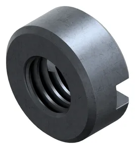 Slotted round nut DIN 546 Free-cutting steel Plain