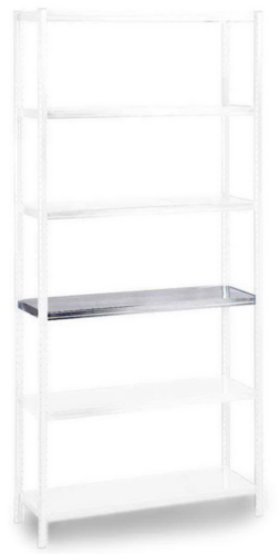 Raaco 450 Storage Shelf 100kg Galvanized 885 x 36 x 310mm 5-Piece