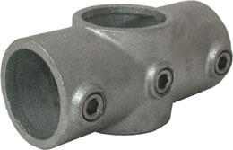 Cross 2 socket 90° 2-way type 119 Cast iron Hot dip galvanized