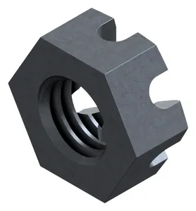 Hexagon thin slotted and castle nut DIN 979 Steel Plain 04