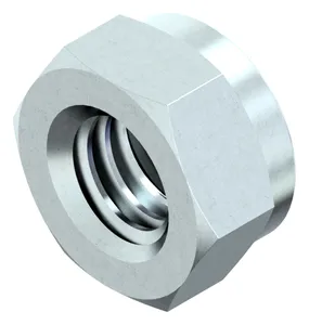 Porca com flange com inserto plástico iso 10511 métrico ISO 10511 Aço Zincado com espessura Cr(III)  04