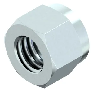 Prevailing torque type hexagon nut with non-metallic insert, style NM/NE, UNF ASME B18.16.6 Steel Zinc plated Gr.N2