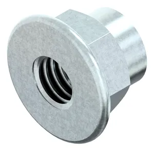 Prevailing torque type hexagon nut with flange with non-metallic insert DIN 6926 Steel Zinc plated 8