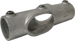 Adjustable fitting 30-45° open type 130 Cast iron Hot dip galvanized