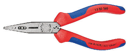 Knipex Electricians' Pliers with multi-component grips black atramentized 160 mm (self-service card/blister)