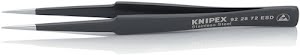 Precision tweezers length 135 mm straight long stainless, antimag., elect. dissi
