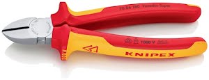 Side cutter length 180 mm multi-component handles KNIPEX