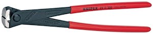 Power concreter's pliers length 250 mm polished black atramentised plastic-coate