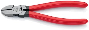 Side cutter length 160 mm polished head plastic-coated KNIPEX