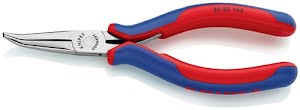 Electronic gripping pliers overall length 145 mm flat-round jaws shape 8 multi-c